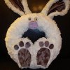 Adorable Fuzzy Bunny Wreath