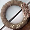 Be Mine Burlap Wreath