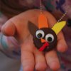 Bottle Cap Turkey Necklace