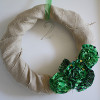 Burlap St Paddys Wreath