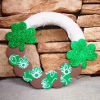 Burlap and Shamrocks Wreath