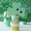 Cardboard Tube Shamrock Creatures