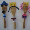 Characters of Purim Spoon Puppets