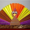 Colorful Origami Paper Turkeys