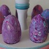 Colorful Swirls Marbled Eggs