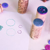 Corky Button Stamps