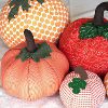 Cute and Cushy Fabric Pumpkins