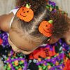 Felt Pumpkin Hair Clips