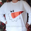 Glitter Snowman Sweater