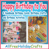 Happy Birthday to You: 8 Handmade Birthday Cards, Birthday Crafts, and Birthday Activities