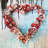 Junk Mail Heart Wreath