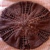 Lace Knit Autumn Leaves Beret