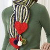 My Heart on a String Valentine Scarf