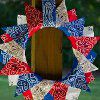 Patriotic Bandanna Wreath