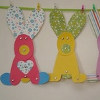 Pretty Paper Easter Bunny Garland