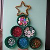 Recycled Bottle Top Xmas Decoration