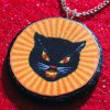 Scary Black Cat Pendant