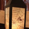 Spiderweb Silhouette Lantern