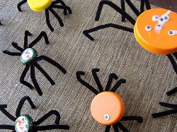 Bottle Cap Spider Creatures