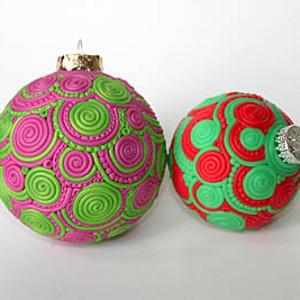 Swirly Clay Doodle Ornament