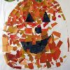 Pumpkin Mosaic from Paint Swatches