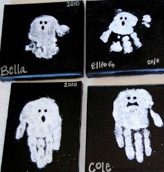 Craft Ideas Handprints on Choose A Technique From A Variety Of Halloween Kids Craft Ideas